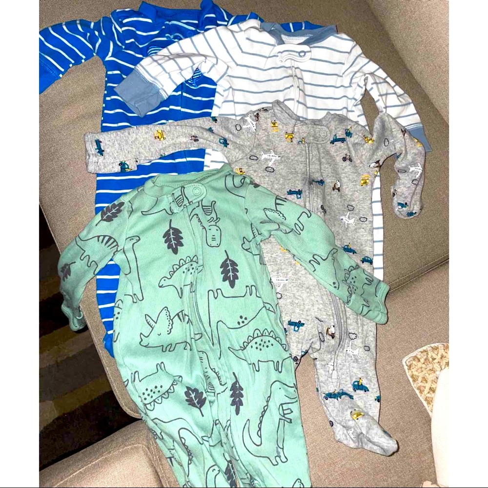 Lot of 4 Carter’s Newborn Pajamas